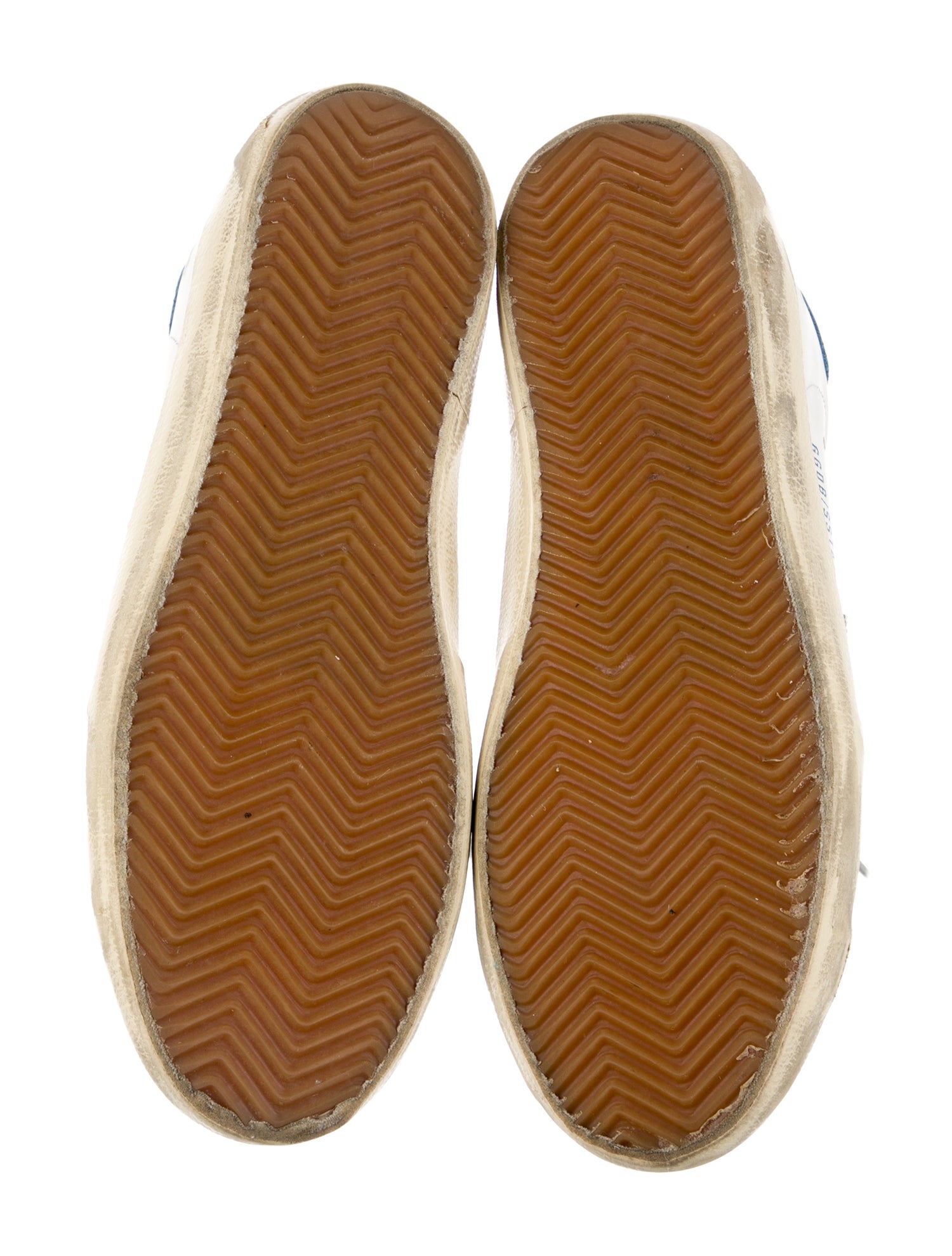 Golden Goose Leather Printed Sneakers